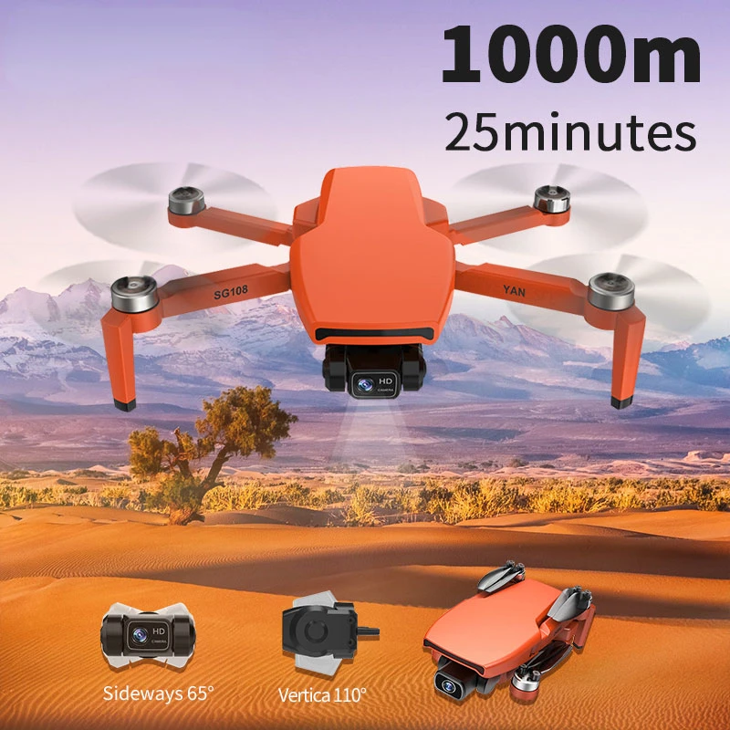 Купи New 4K Drone 2-Axis Gimbal Professional Camera 5G WiFi GPS 28Mins Flight Time Foldable Quadcopter Toys за 6,539 рублей в магазине AliExpress