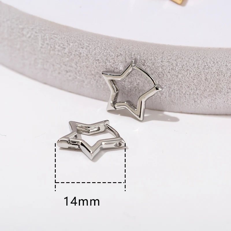 Korean Metal Round Hoop Earrings For Women Fashion Classics Gold Silver Color Punk Fashion Earring Minimalist Jewelry Brincos