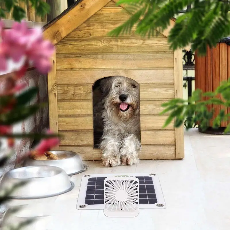 

10W Solar Exhaust Fan Portable Solar Powered Fan Mini Waterproof Ventilator Multifunction Exhaust Fans For Dog Chicken House