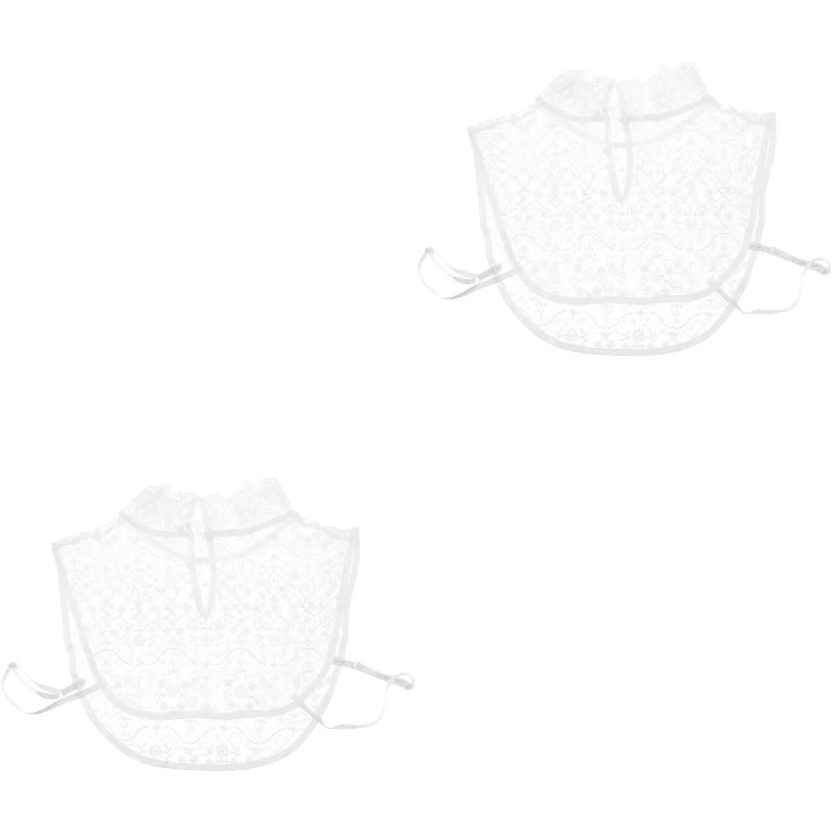 

Shirt Collar White Fake Attachment Lace Detachable Blouse Faux Attachable Women