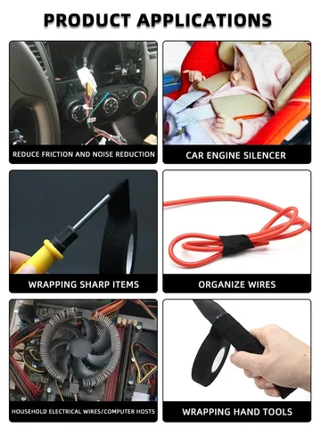 Термостойкая тканевая лента для проводов ELECTRICAL 15 м