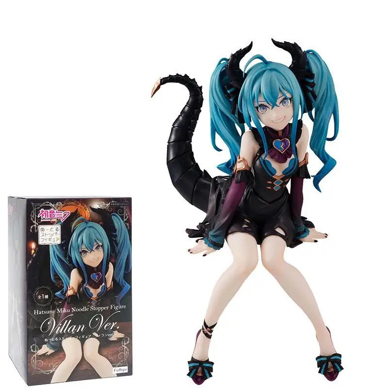 

14cm Anime Hatsune Miku Figure Kawaii Little Devil Ver Action Figurine Girls Collectable Pvc Model Toys for Kids Decor Ornaments