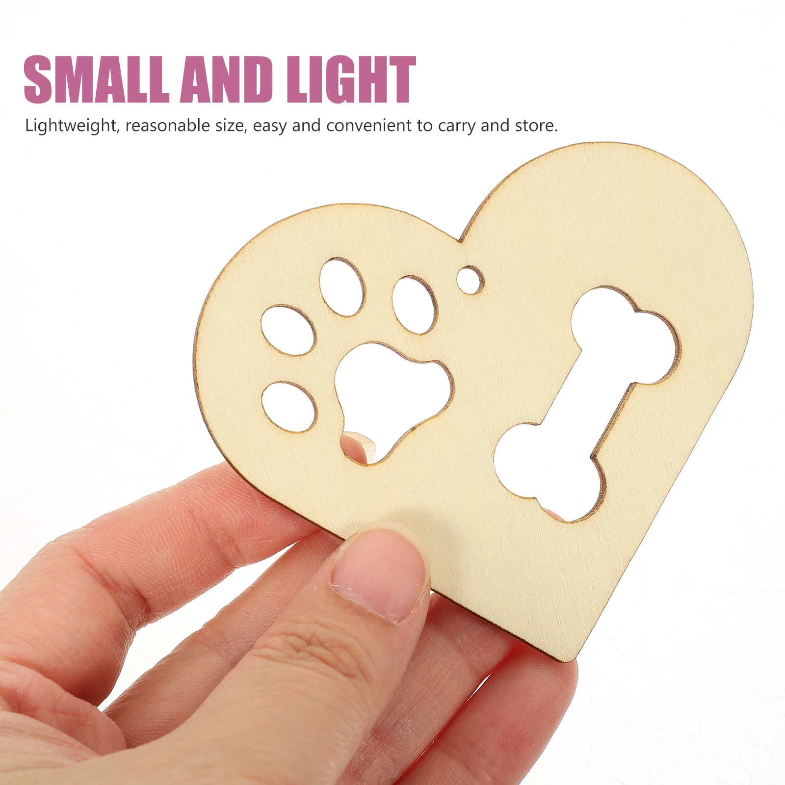 DIY креативные деревянные чипсы граффити вырезы подарочная бирка собачьи кости