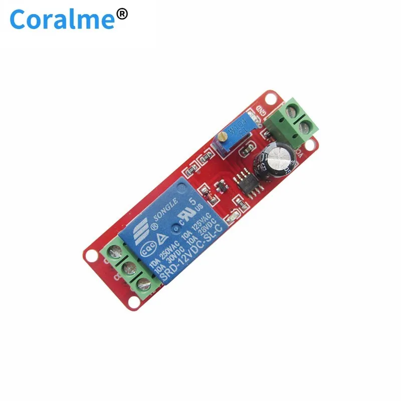 Релейный модуль с задержкой переключатель временной Φ 1-10s фиксированный цикл NE555