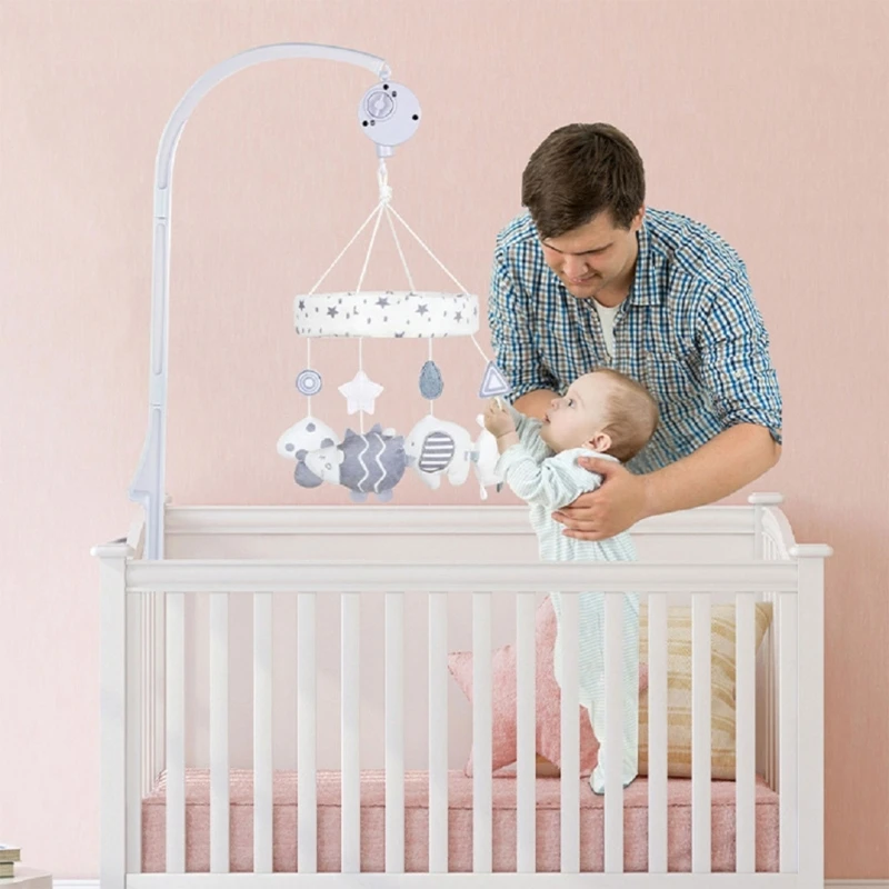 

Baby Crib Mobile Bed Bell Holder Arm Bracket Set 26 Inch High Easy to Install