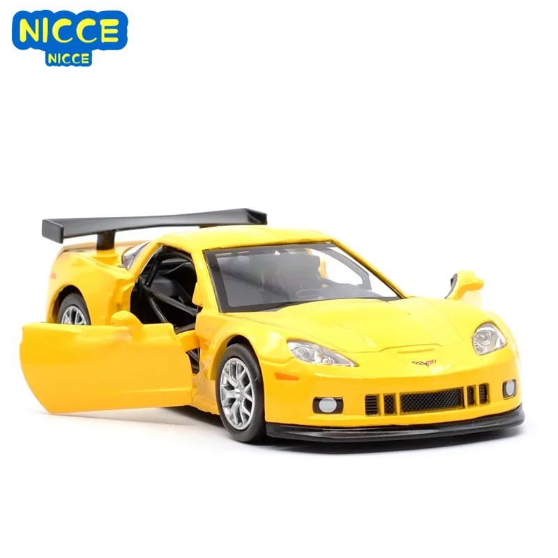 

Модель литая автомобиля Nicce 1:36 Corvette C6-R, многоцветная игрушка из сплава с тянущимся обратно, подарок для детей, коллекция игрушек F254