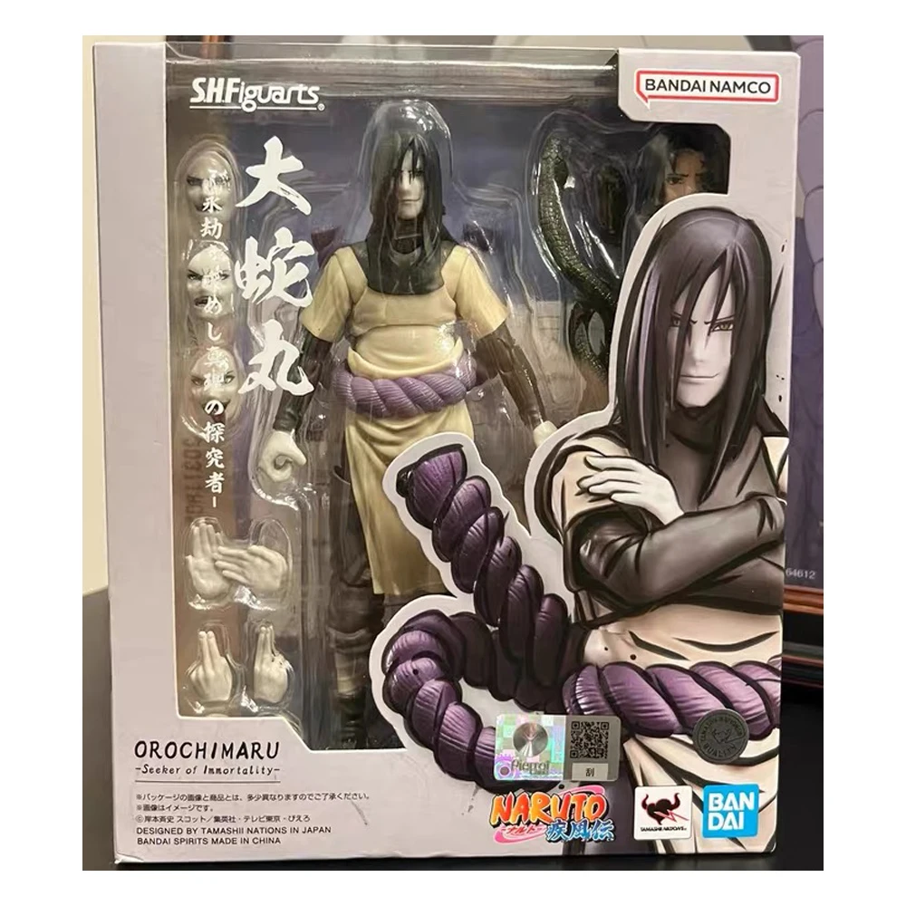 Фото Горячая распродажа! В наличии! Фигурка Bandai SHFiguarts Наруто: Орочимару — искатель истины, стремящийся к вечности. Аниме-модель, подарок. №1