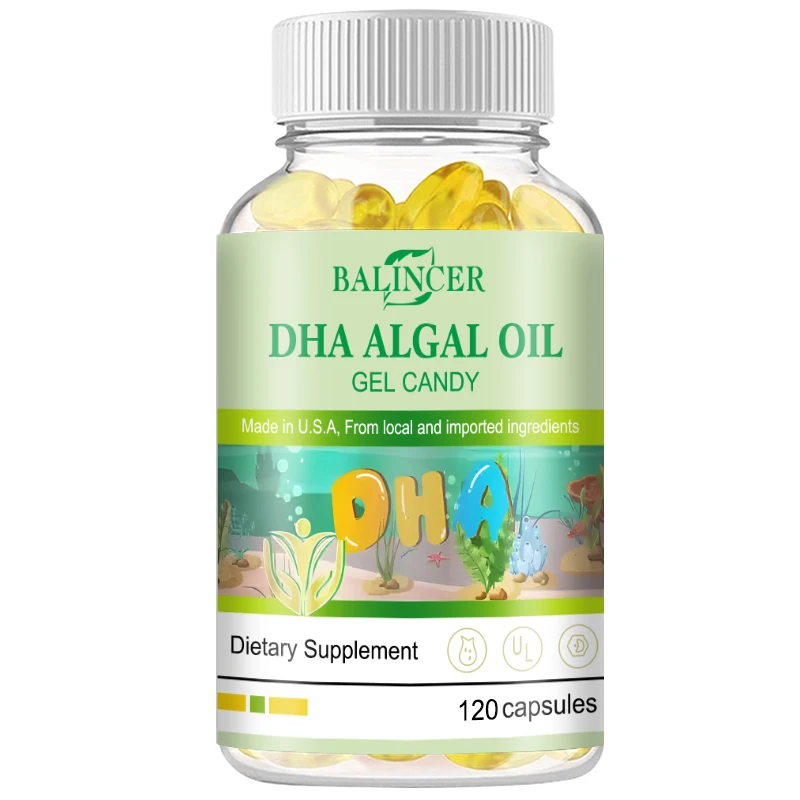 

Bcuelov OMEGA-3 Fish Oil Capsules Contain DHA and EPA To Enhance Memory and Mood and Protect Brain Immunity