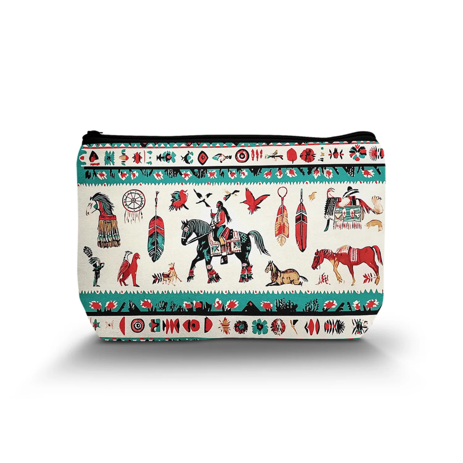 1 шт. ацтекская этническая юго-западная милая косметичка портативная для женщин