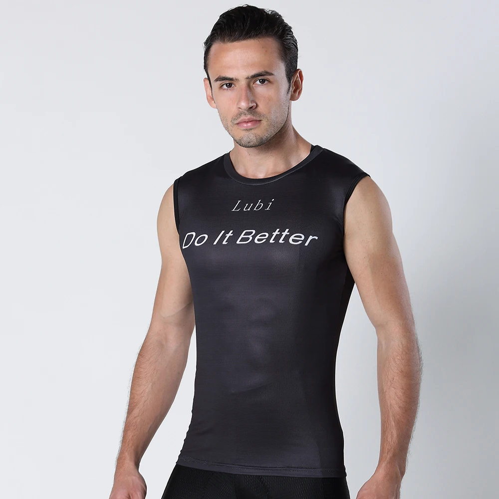 

2022 LUBI Men Pro Cycling Base Layer Bike Cool Mesh Vest Bicycle Sleeveless Shirt Breathable Underwear MTB Sports Jersey