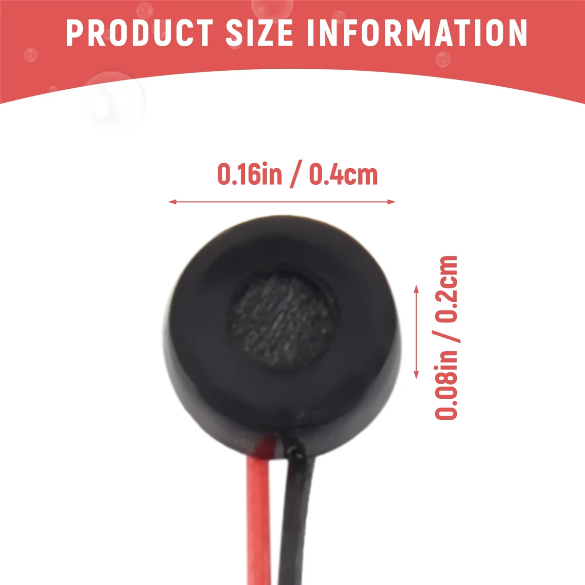 10 шт. конденсаторный микрофон Electret 4 мм x 2 для ПК телефона MP3 MP4