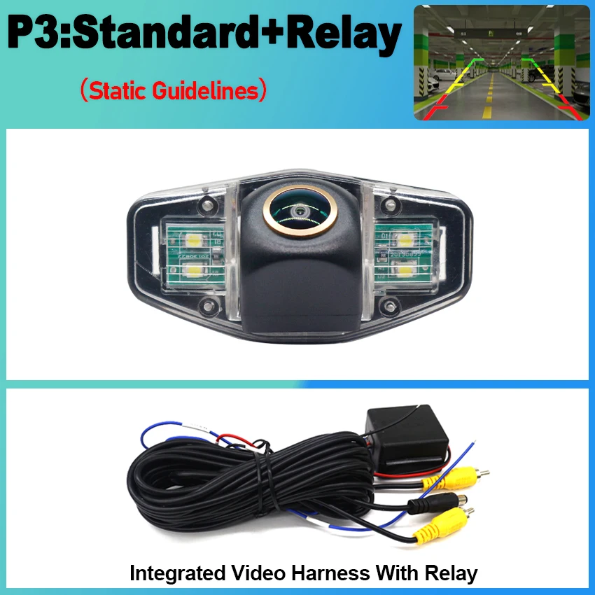 

Камера заднего вида для Honda Accord 7 2002 2003 2004 2005 2006 2007 Золотая CCD камера ночного видения резервная камера номерного знака камера