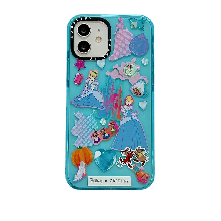 bandai disney princess case for iphone 13 13pro 12 12pro 11 pro x xs max xr 7 8 plus shockproof mobile phone back cover free global shipping