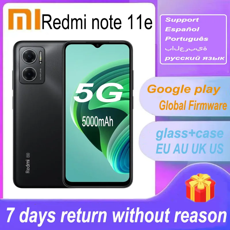 Original global version xiaomi redmi note 11e 5G Android12 MIUI13 MediaTek Dimensity 700