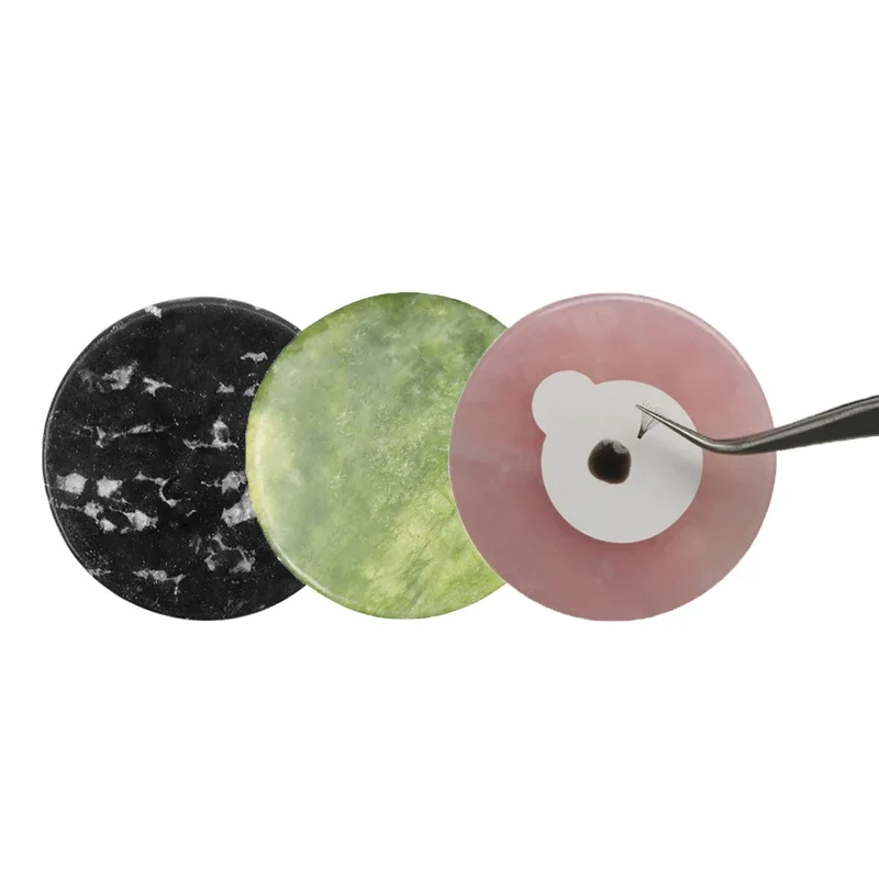 

1 pc Glue Adhesive Pallet Crystal Jade Stone Holder Grafting Tool Lash Eyelashes Makeup Eyelash Extension