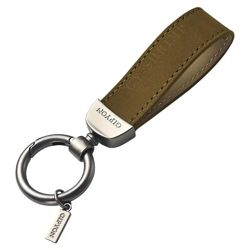 

4 Colors Fashion PU Leather Keychain Business Gift Leather Key Chain Men Women Car Key Strap Waist Wallet KeyChains Keyrings
