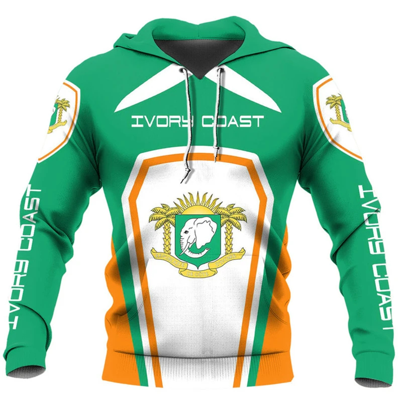 Мужская повседневная толстовка с капюшоном цвет слоновой кости