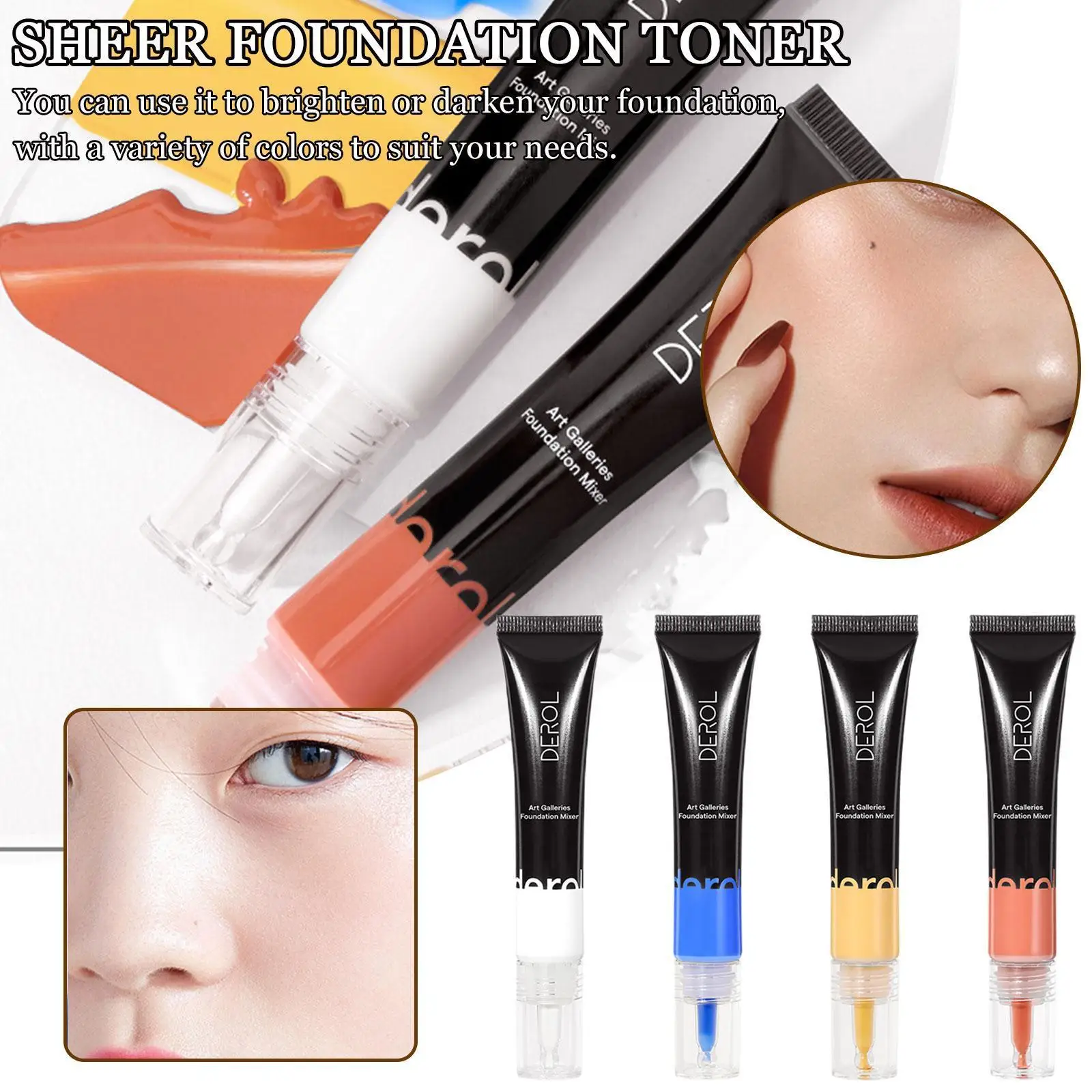 

Color Corrector White Foundation Mixer Color Corrector Skin Makeup For Customizing Foundation Shades Blue Mixing Pigment P7O7