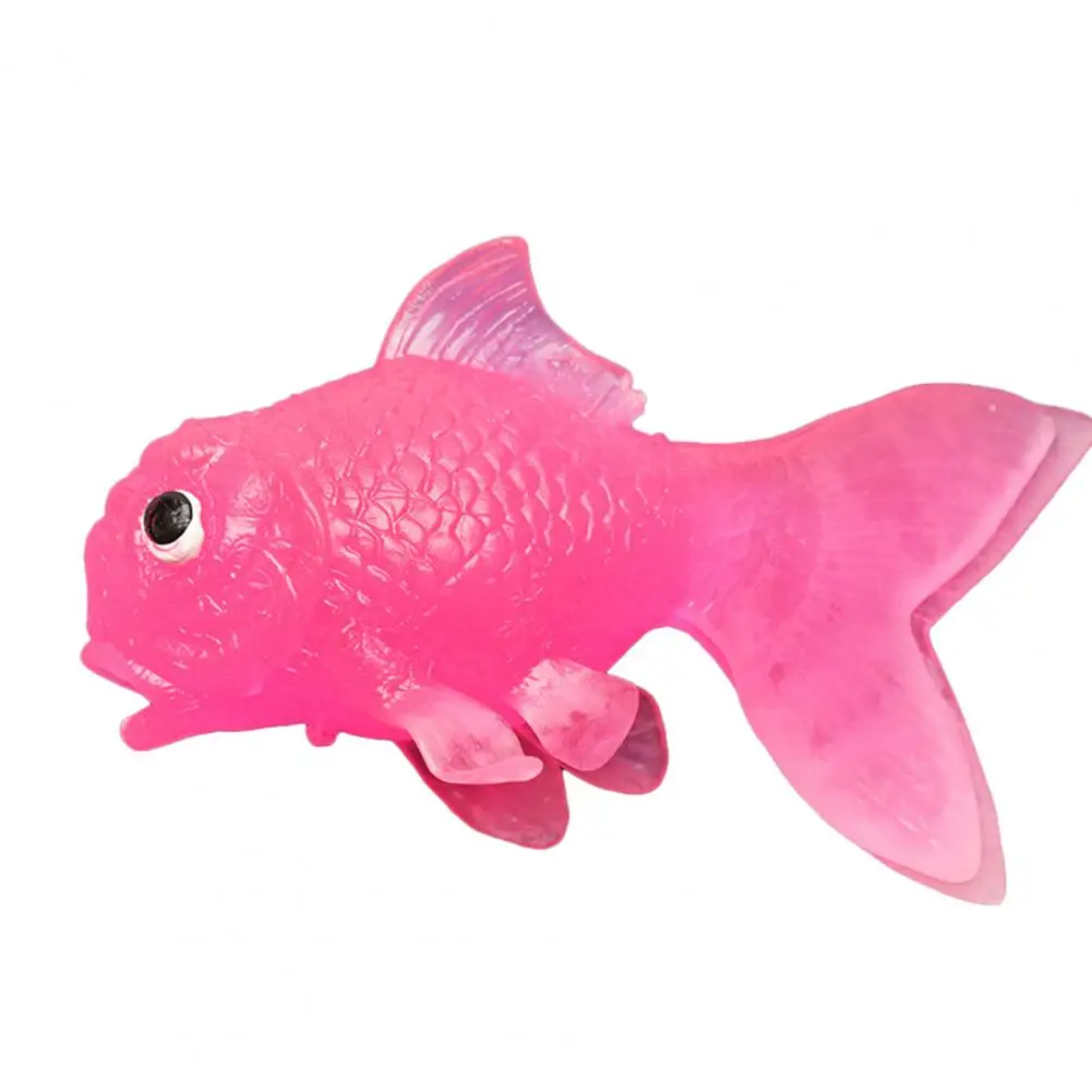 

Cute Fish Figure Toy Soft TPR Goldfish Model Figurine Fish Figurine Model Aquarium Decoration Decoration