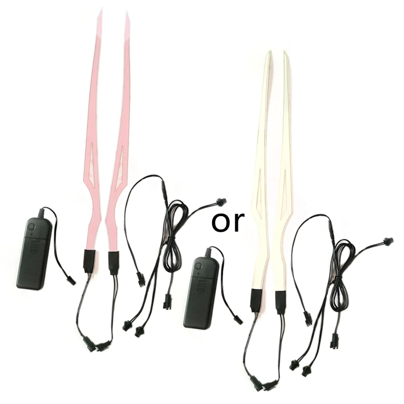 

094D Night Riding Signal Flashing Stripe Bar Motorcycle Helmet Luminous Sticker Decal Portable Decoration Light Bar
