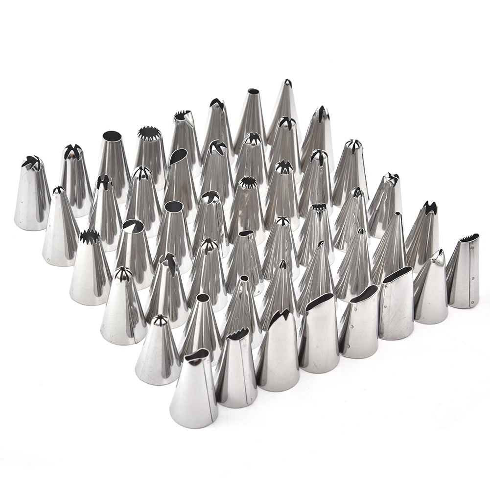 

Cake Decorating 48pcs Set Good Quality Stainless Steel Glaze Nozzles For Pastry Baking Tools Set Pastry Accessories
