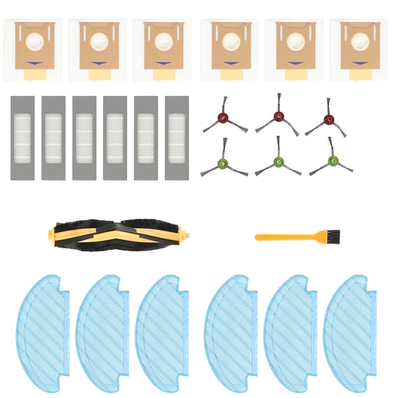 For Ecovacs Deebot Ozmo T8 / T8 Aivi Robot Vacuum Cleaner Main / Side Brush Bag Filter Parts Replacement