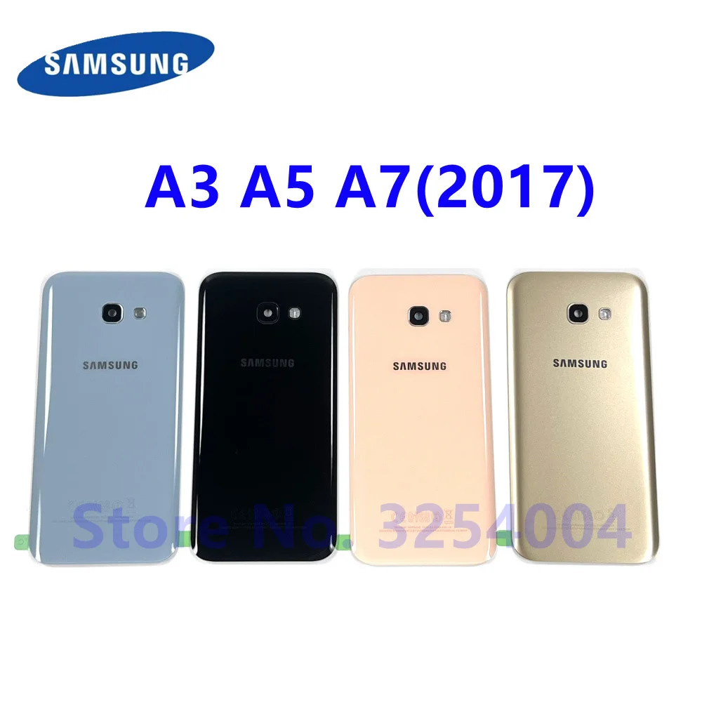 Заднее стекло для SAMSUNG Galaxy A3/A5/A7 2017 задняя панель аккумулятора A320 A520 A720 крышка