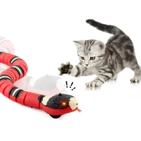 smart sensing snake cat toys electric interactive toys for cats usb charging cat accessories for pet dogs game play toy