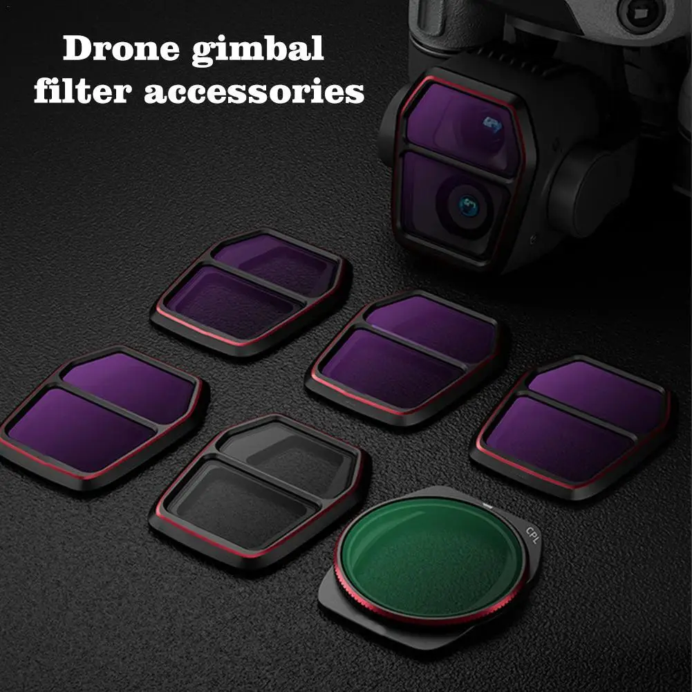 Набор фильтров для дрона DJI Air 3S оптические стеклянные линзы CPL ND антисветовые