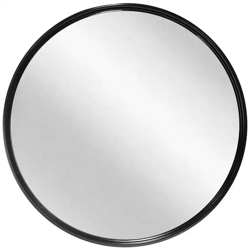 

Metal Round Black 24 inch Wall Mirror