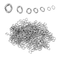 200pcslot 3467mm stainless steel diy jewelry findings open single loops jump rings split ring for jewelry making