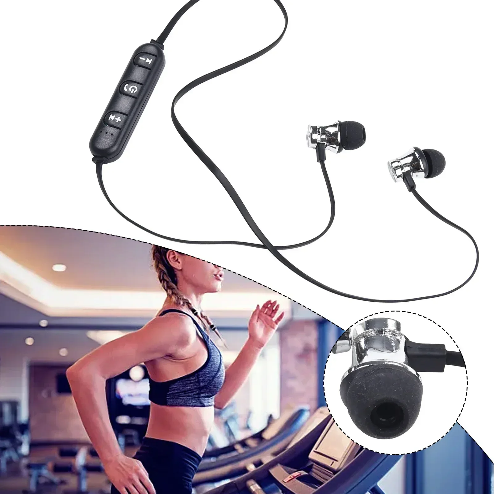 Синий из высококачественной беспроводной музыки время прослушивания