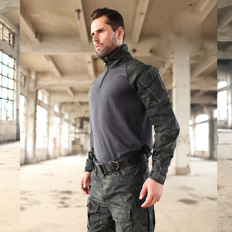

Новинка, рубашка Trueguard Multicam TDU Rapid Assault, рубашка CP 1/4 на молнии, боевая униформа Мультикам для тактических реакций, боевая рубашка MC