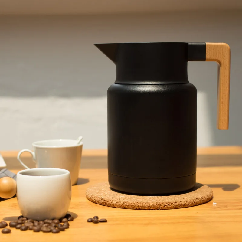 

Glass Vacuum Flasks Large Insulation Pot Household Hot Water Pot Kettle Office Double Wall Coffee Thermal Warmer Bottles