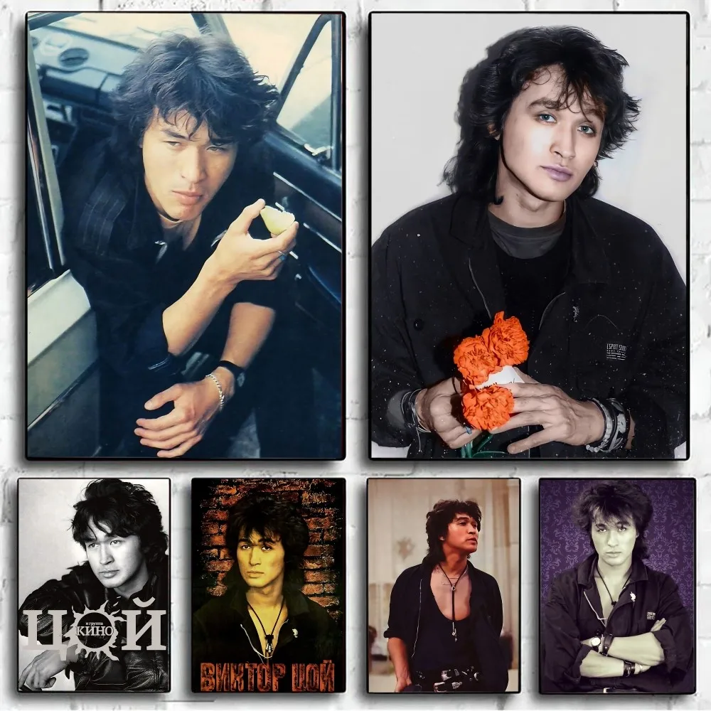 Ретро Виктор Цой винтажный постер сделай сам крафт-бумага настенная живопись