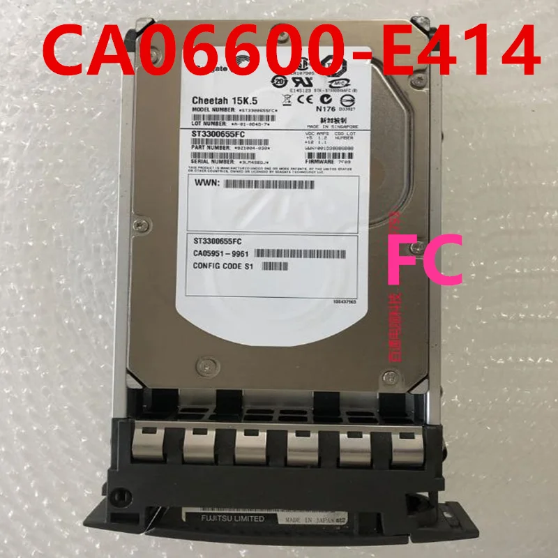 Оригинал на 95% новый жесткий диск для FUJITSU 300GB FC 3,5 