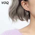 VOQ серебряный цвет новые изысканные Звезды Луна длинные серьги кисточки женские ювелирные изделия для вечеринки Подарки