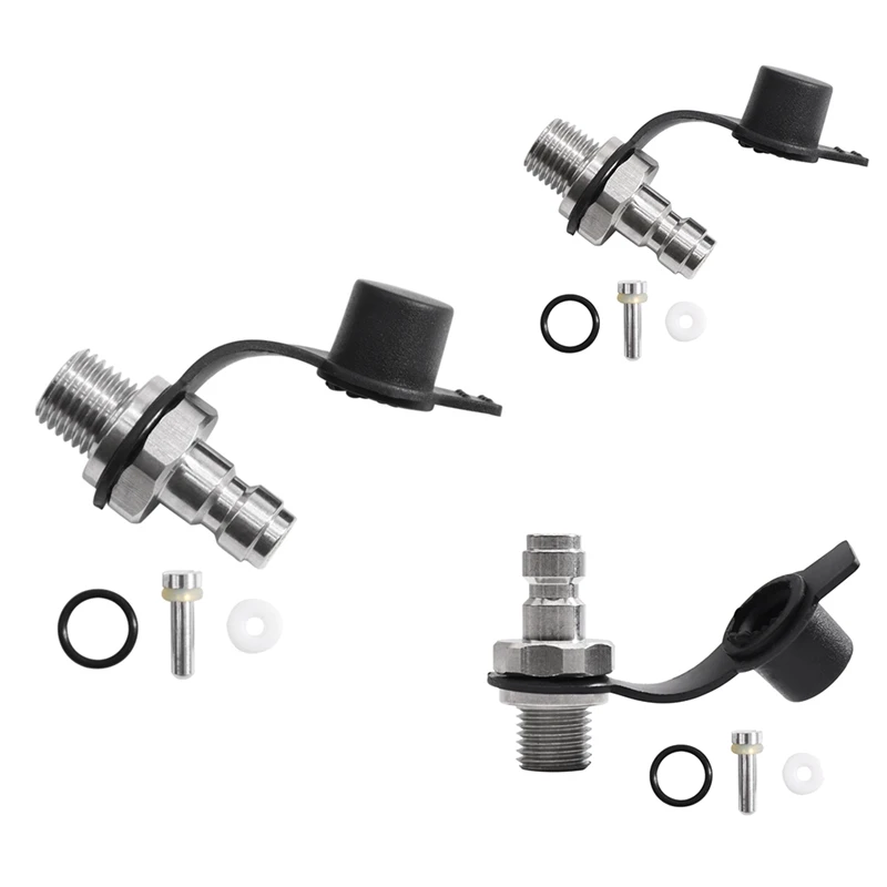 

CO2 Inflation Connector Male Inflation Connector Stainless Steel Soda Water Bottle Parts With Gasket