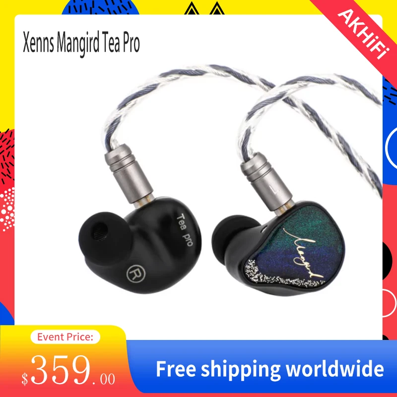 Обновленные гибридные наушники Xenns Mangird Tea Pro 2024 6BA + 2DD с более высокой