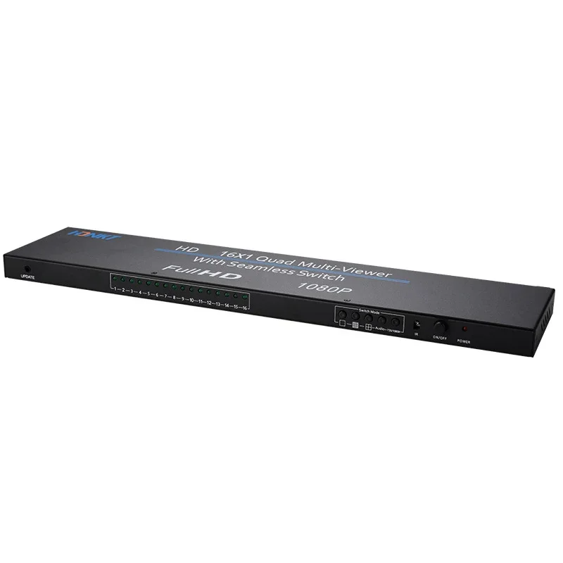 Фото 1080P 16x1 HDMI мультипросмотр 8 10 16 сегмента экрана бесшовный переключатель многоэкранный сплиттер 4x1 четырехъядерный мультипросмотр игровой ПК к телевизору №3