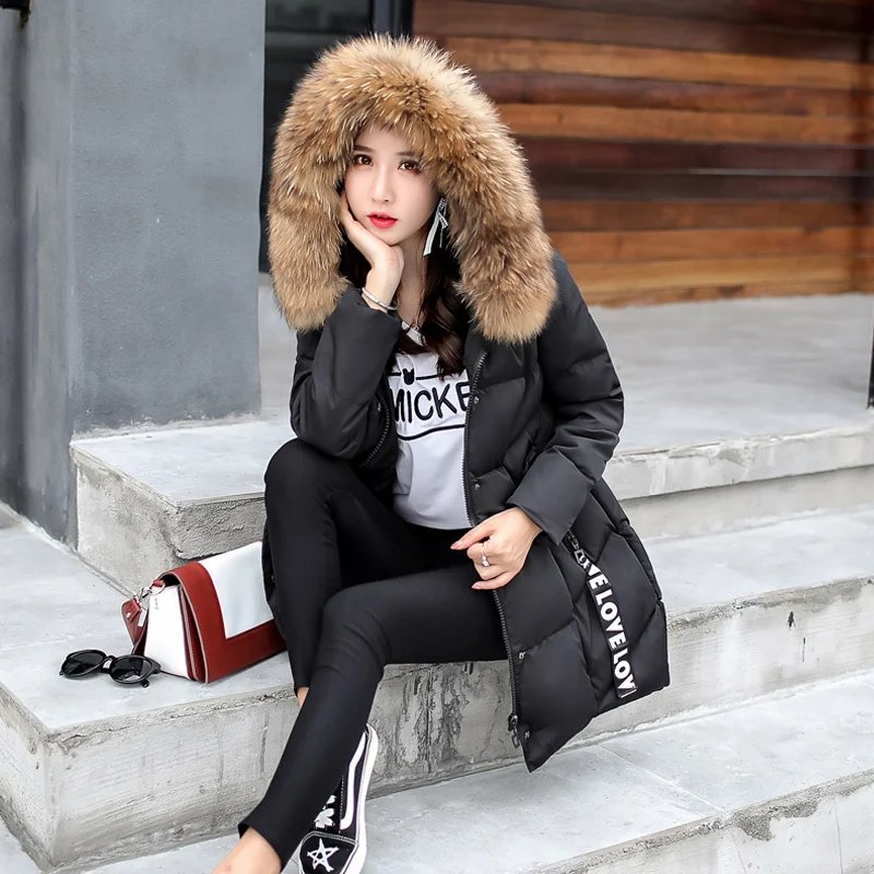 down Cotton-Padded Coat Women's Mid 