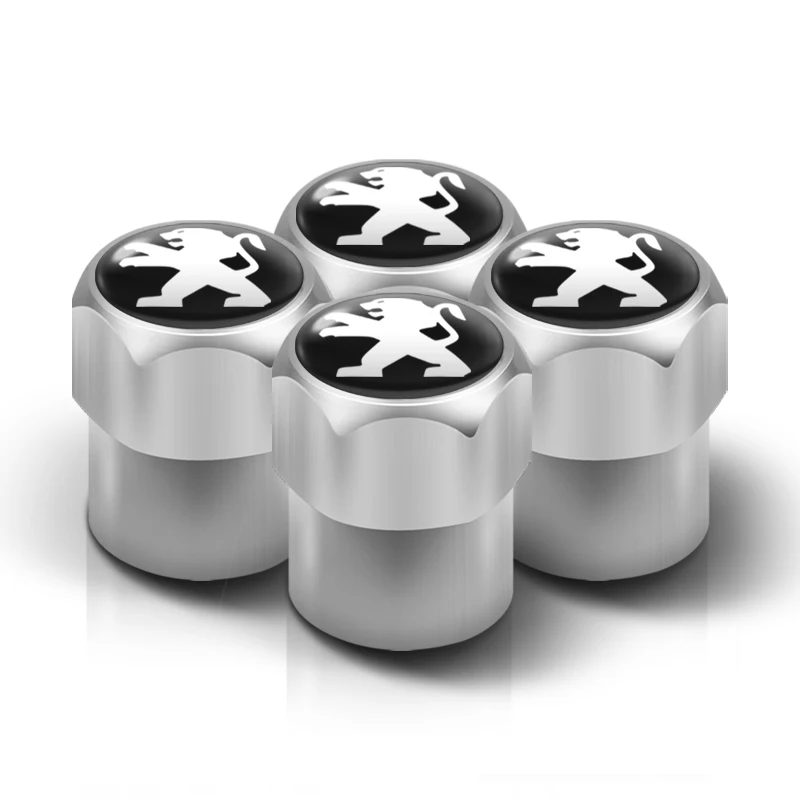 

4 шт. колпачки клапанов для автомобильных шин, крышка с воздушными стержнями для Peugeot, аксессуары 206 208 308 307 207 3008 407 508 408 Hatch SW CC RCZ