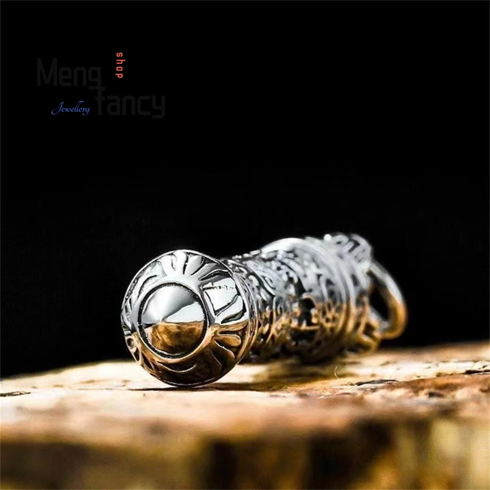 Кулон с мантрой шурангама Ваджра и пестик из стерлингового серебра S925 изысканный