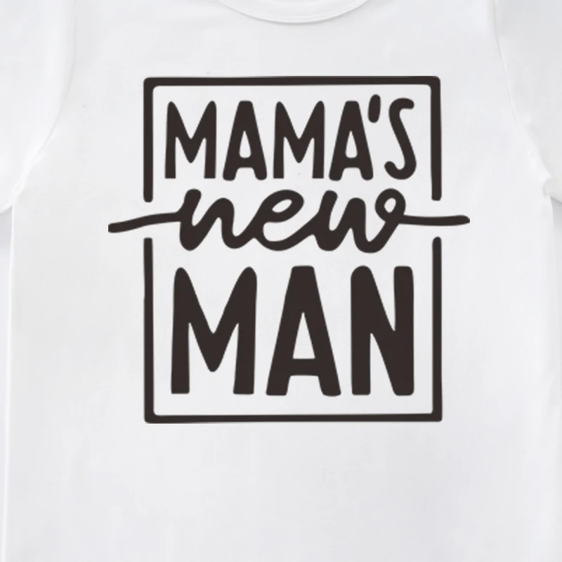 Футболка с коротким рукавом для новорожденных девочек и мальчиков