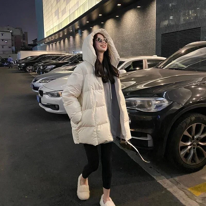 Пуховик женский акрил свободный крой черепаха