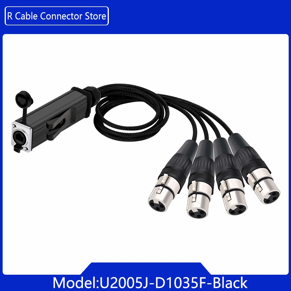 

Новый сетевой преобразователь RJ45 CAT5 «мама» на 4-канальный 3-контактный разъем XLR «Папа/мама» кабель XLR аудио адаптер удлинитель сигнала