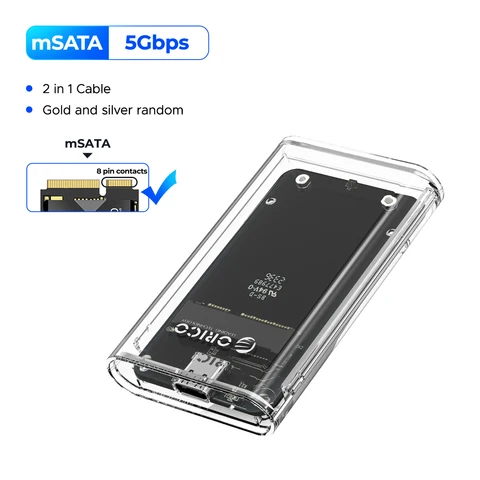 ORICO прозрачный корпус для mSATA SSD
