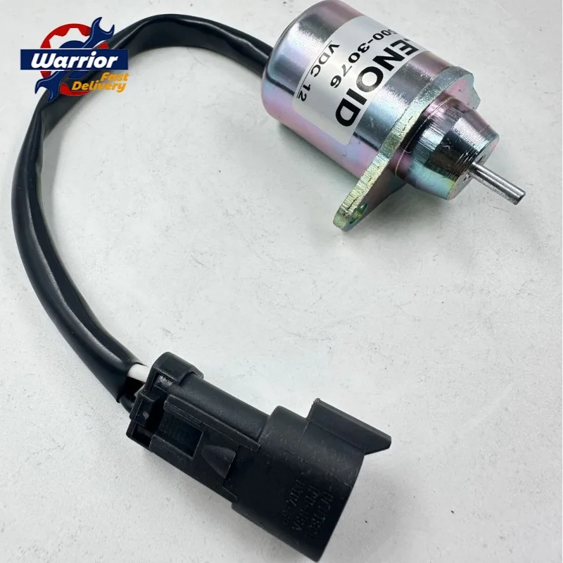 Фото Соленоид отключения подачи топлива для двигателя Yanmar 3TNE72 Thermo King TK249 12 В MD-100 41-6383 42-0100 41-4306 129486-77952 1500-3076 №1