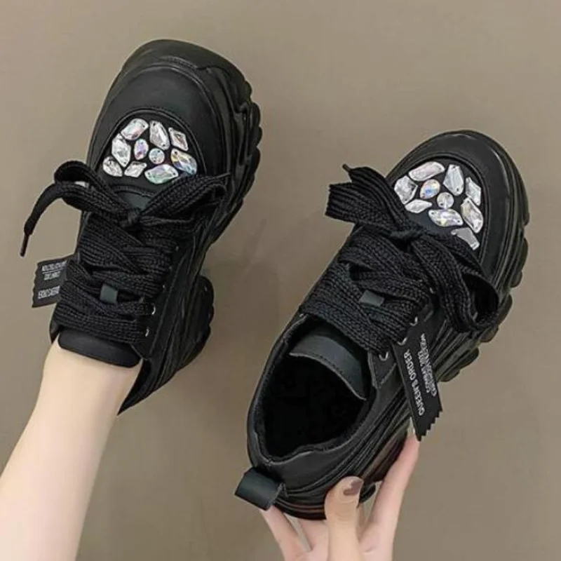 Lady New 8 Cm High Platform Sports Dad Warm Shoes