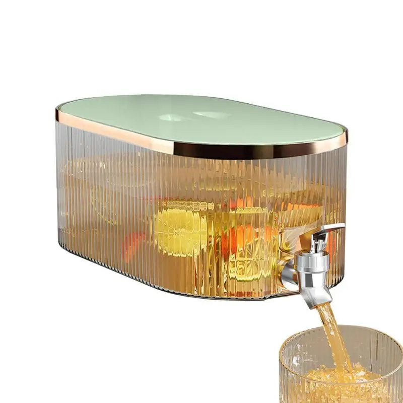 

5.3L Drink Dispenser Cold Kettle With Faucet Refrigerator Cold Kettle Large Capacity Beverage Dispenser For Outdoor & Daily Use